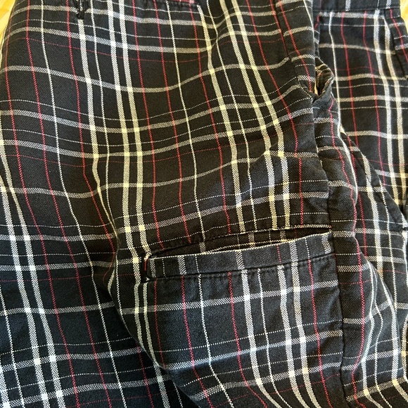 Mens VIBES GOLD LABEL Plaid Shorts Cotton Golf - Picture 8 of 8